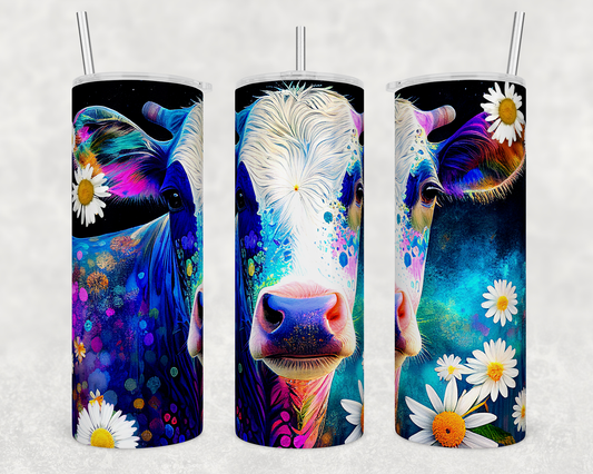 Cow & Flowers